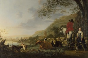 A Hilly Landscape with Figures